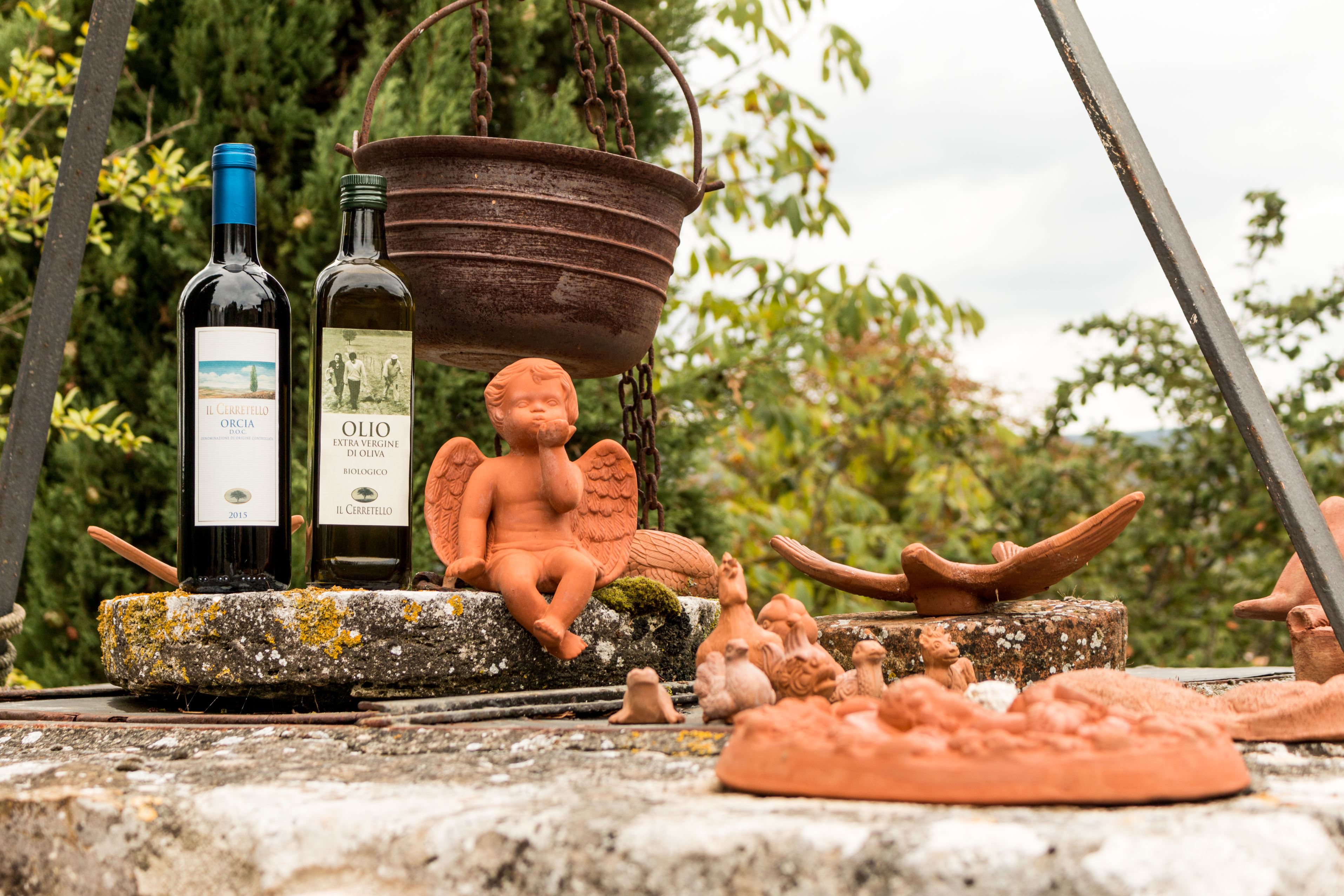 wine and oil